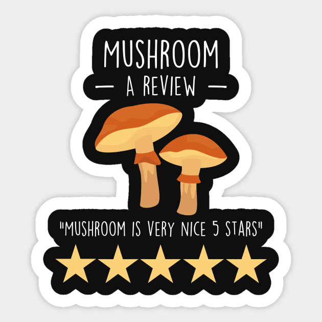 Mushroom Review Sticker by Psitta